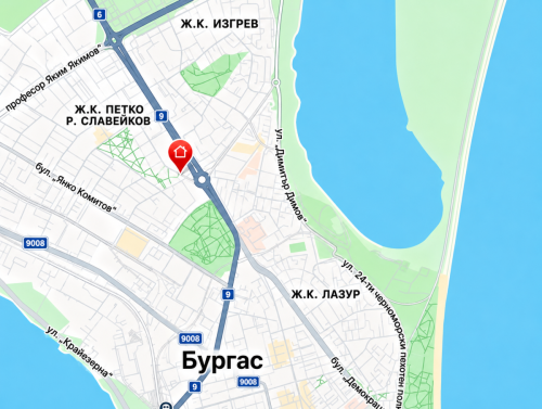 Двустаен апартамент до зала Арена Бургас